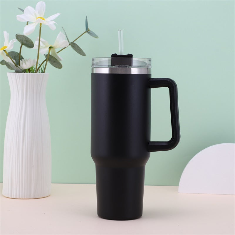 Cross-Border 40oz First-Generation Car Cup Large Capacity 304 Stainless Steel Vacuum Handle Thermos Cup Portable Ice Cup