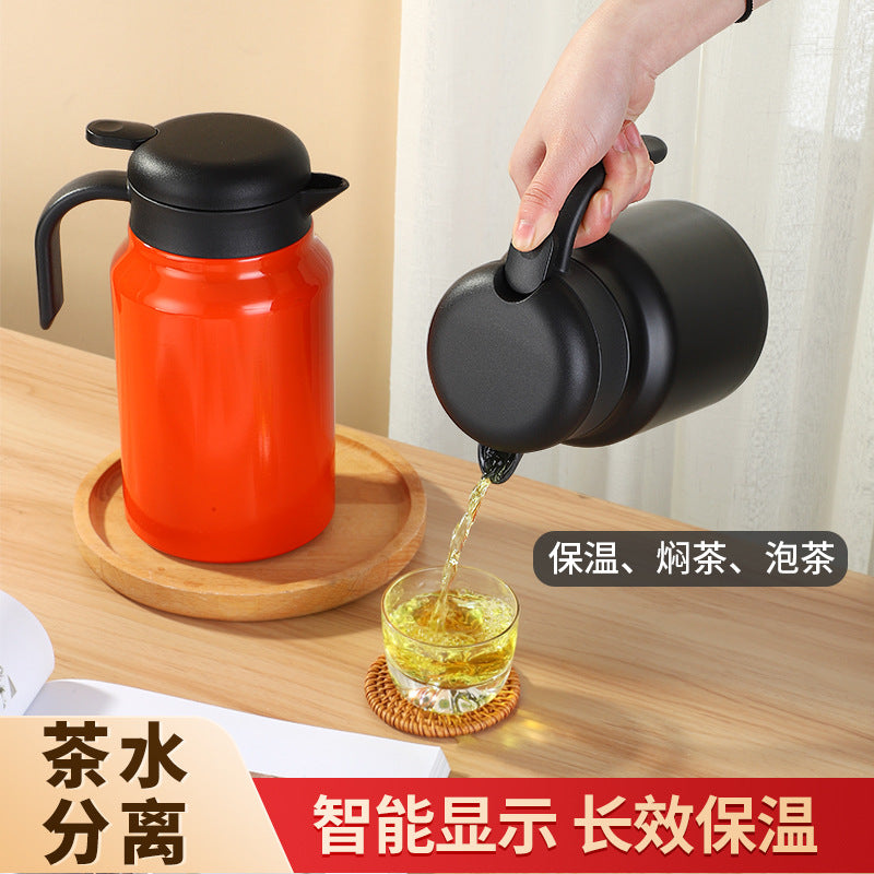 Braised Teapot Household Tea Making Stainless Steel Old White Tea Stuffy Teapot Large Capacity Thermal Pot Home Hotel Wholesale Logo