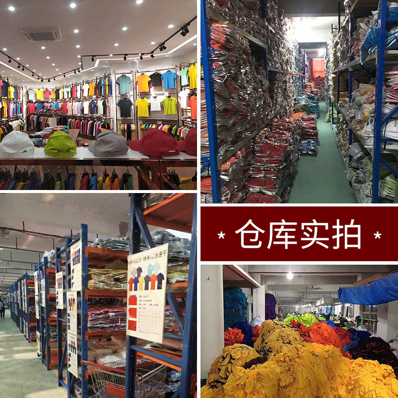 Business Lapel T-shirt Printed Cotton Polo Shirt Printed Advertising Shirt Work Clothes Embroidered Logo Cultural Shirt Printed