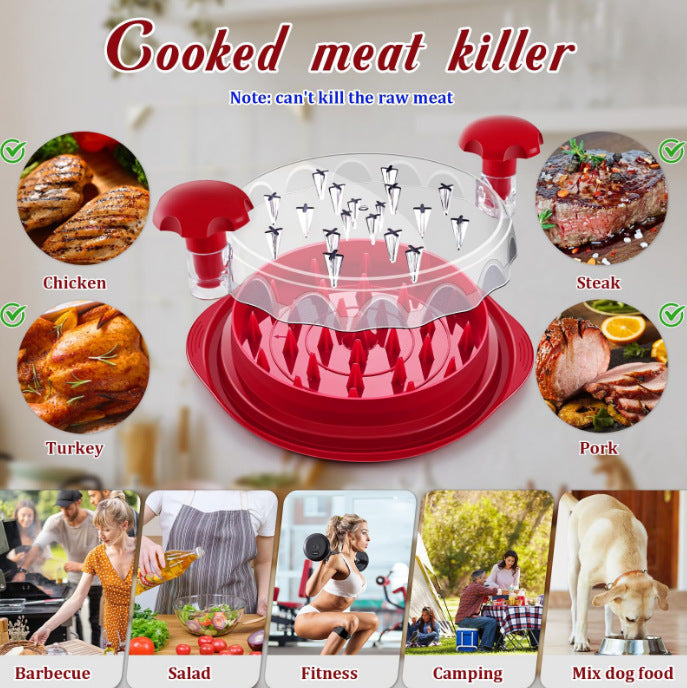 Cross-border Chicken Shredder Cross-border Chicken Meat Shredder Meat Shredder Shredder Stuffing Machine Auxiliary Tool Transparent Cover