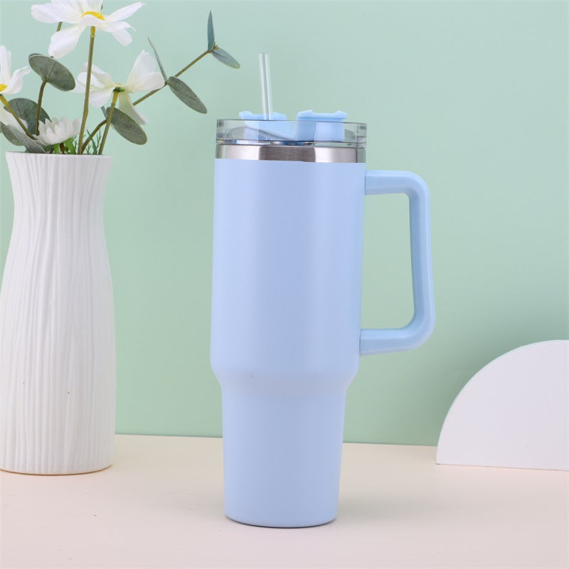 Cross-Border 40oz First-Generation Car Cup Large Capacity 304 Stainless Steel Vacuum Handle Thermos Cup Portable Ice Cup