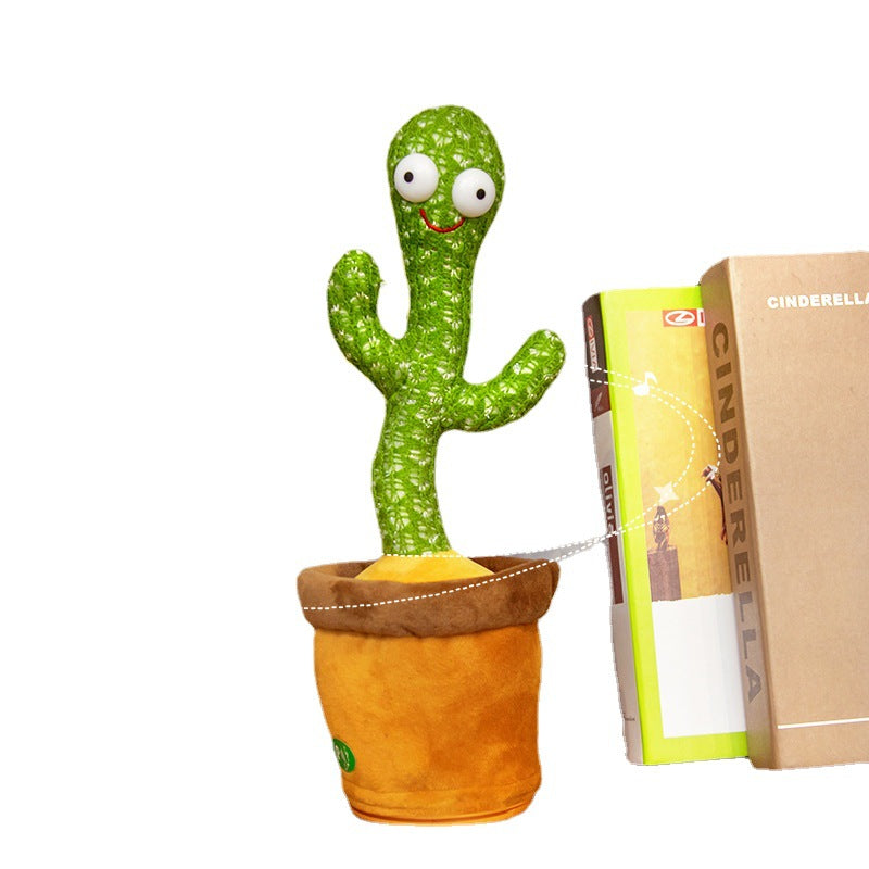 Can Dance Cactus Toy Can Twist Singing Twist Baby Children Voice Control Music Sand Sculpture Learn To Talk Doll