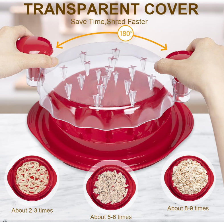 Cross-border Chicken Shredder Cross-border Chicken Meat Shredder Meat Shredder Shredder Stuffing Machine Auxiliary Tool Transparent Cover