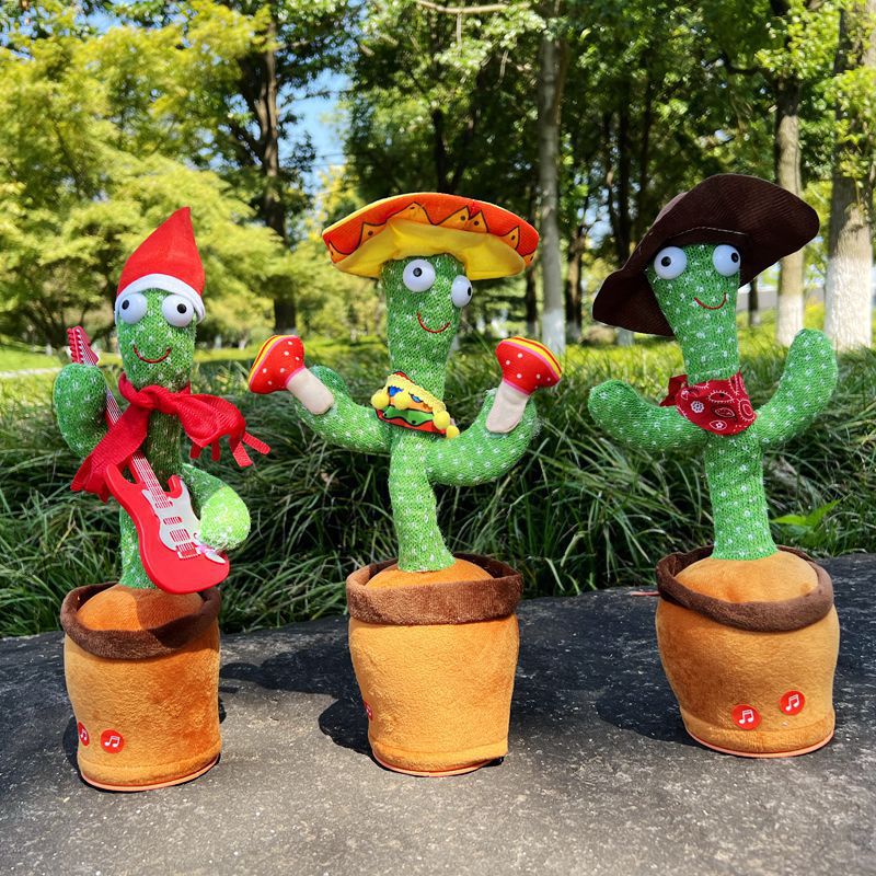 Shake The Sound Of The Net Red Dancing Cactus Doll Twist Cactus Can Twist Can Sing And Dance To Learn To Speak Toys