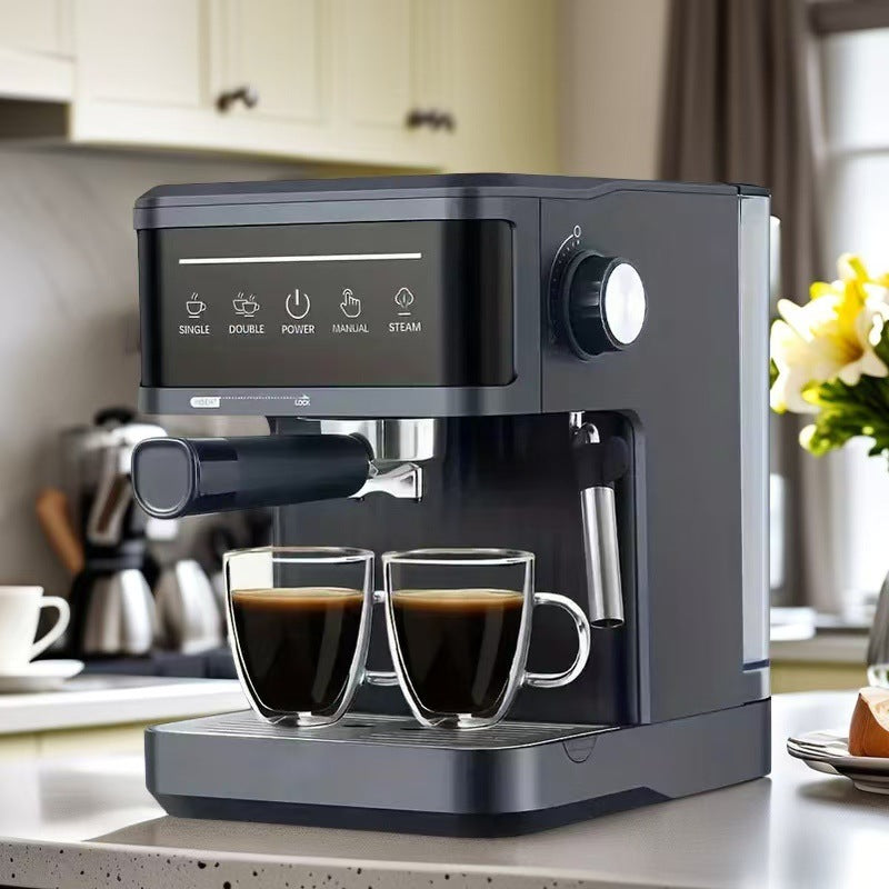 Espresso Machine Espresso Coffee Machine Household Small Semi-automatic 20Bar Coffee Machine Milk Foam Cross Border